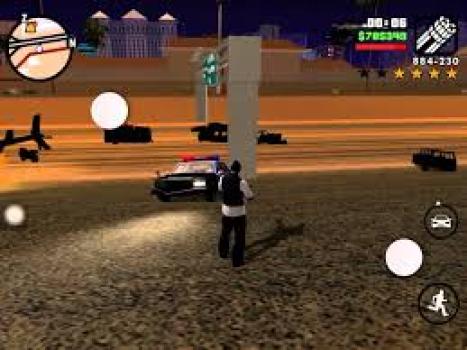 this is a normal gameplay of being wanted in gta sa
